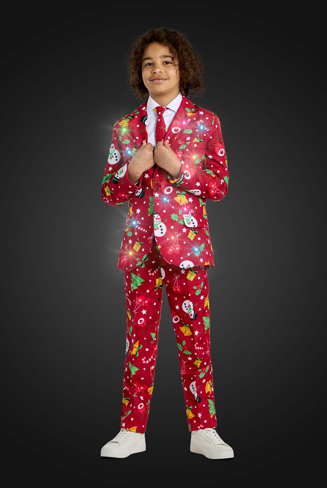 BOYS Christmas Red Icons - Light Up