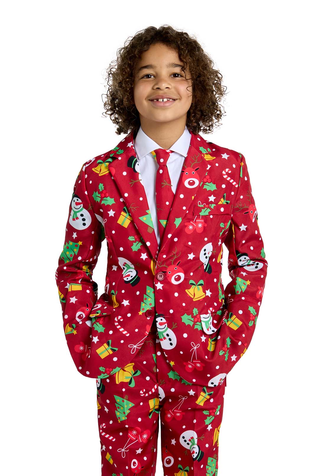 BOYS Christmas Red Icons - Light Up