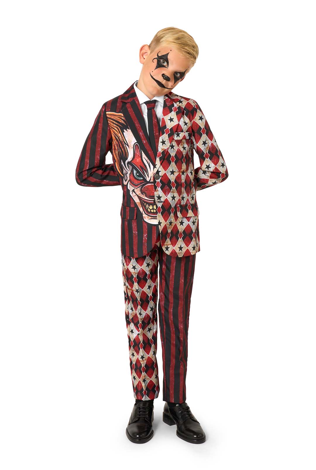 BOYS Scary Clown Red