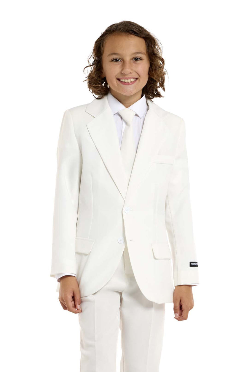 BOYS Solid White
