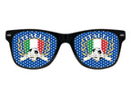 lunettes grille italie (bleu)