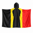 cape poncho drapeau belgique 90x150 cm