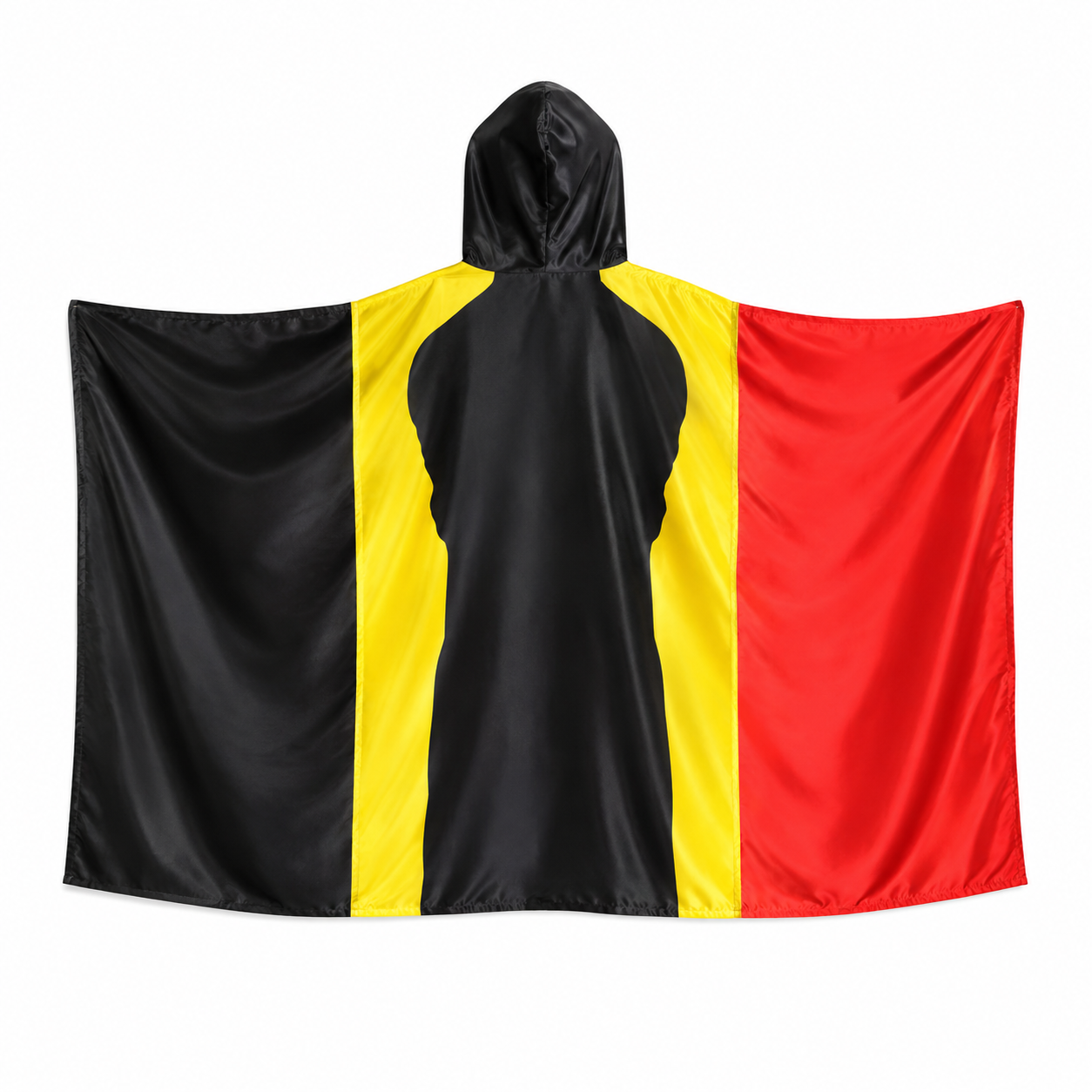 cape poncho drapeau belgique 90x150 cm