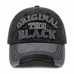 casquette coton vintage the original black gris noir