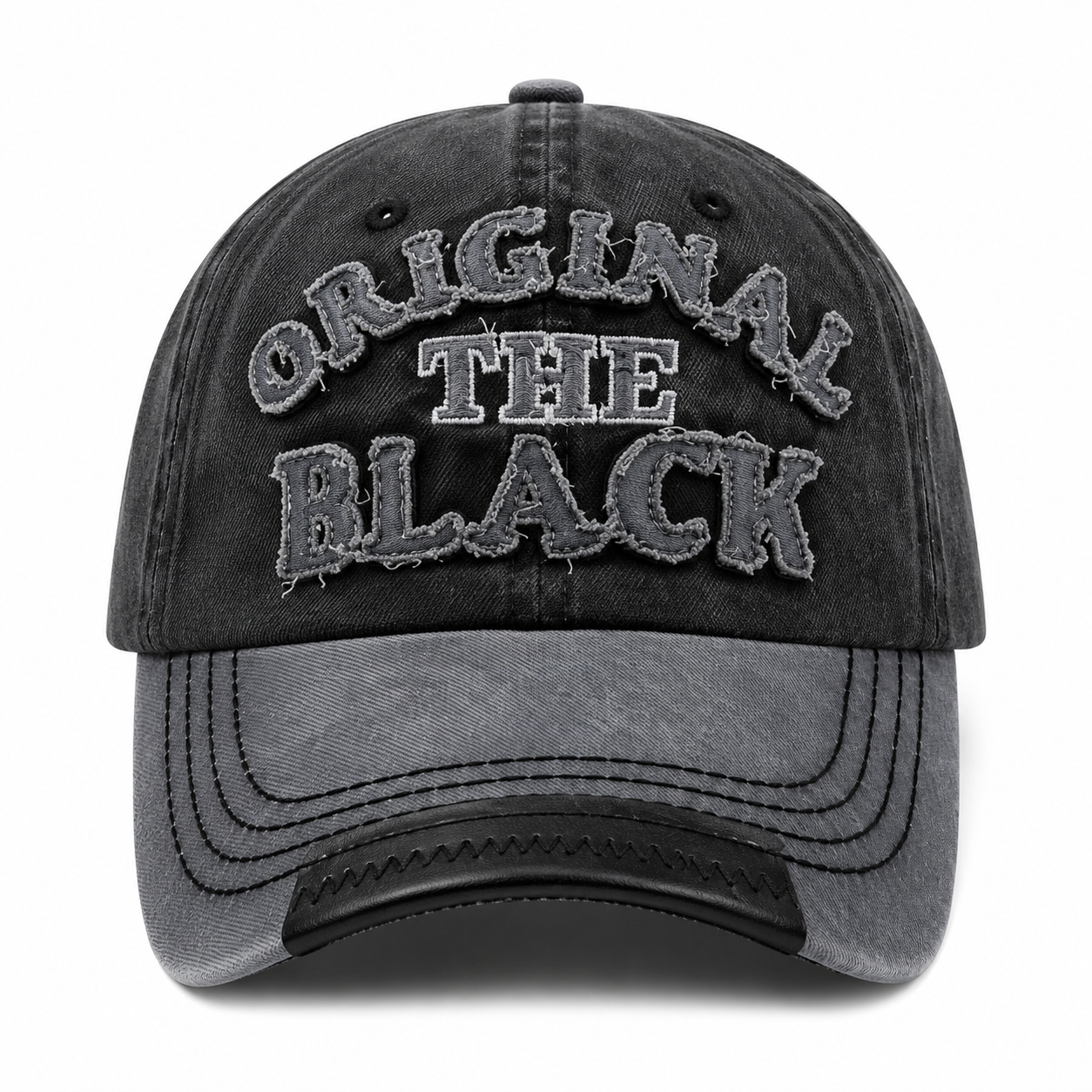 casquette coton vintage the original black gris noir