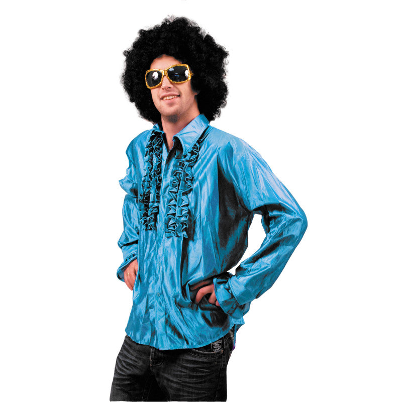 Chemise disco turquoise