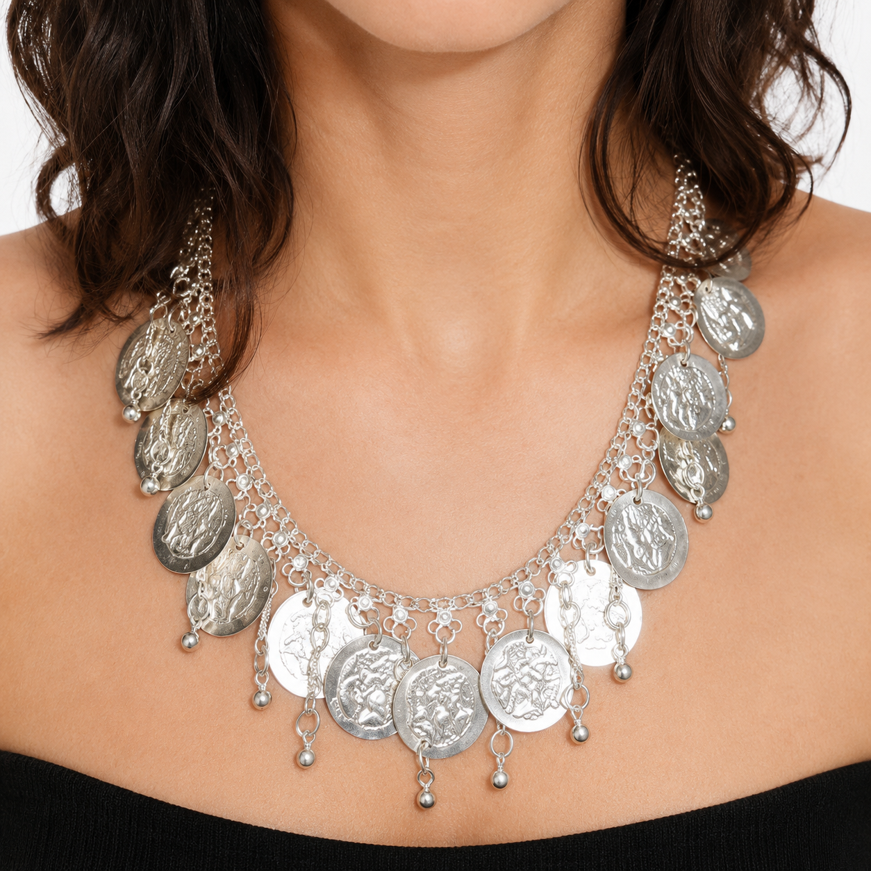 collier oriental argent
