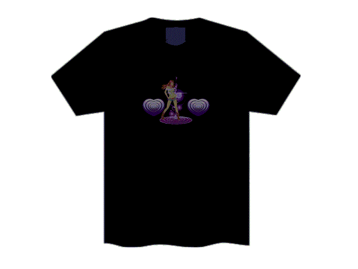 t-shirt lumineux complet danseuse