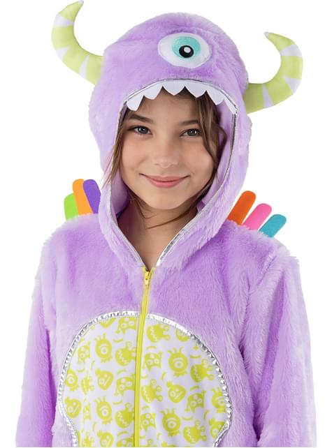 Déguisement de monstre coloré pour fille
