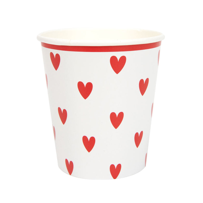 GOBELETS 200ML PETITS COEURS X 8