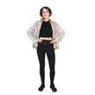 VESTE FOURRURE PASTEL MULTI LEOPARD