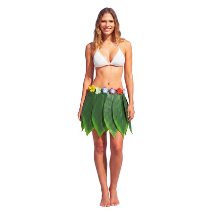 JUPE HAWAI BANANA LEAVES 40CM