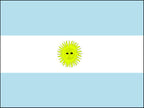 drapeau argentine avec blason 90x150 cm