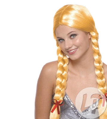 perruque mïdchen avec nattes blond