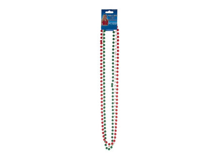 lot de 3 colliers italie vert blanc rouge 40cm