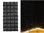 décoration gonflable rideau ballons noir aluminium 72x143cm
