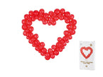kit structure ballons en forme de coeur rouge 1.6m