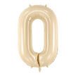 Ballon Chiffre 0 Beige 28