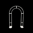Petite Arche Portique Métal 2 m Blanche – Borosino