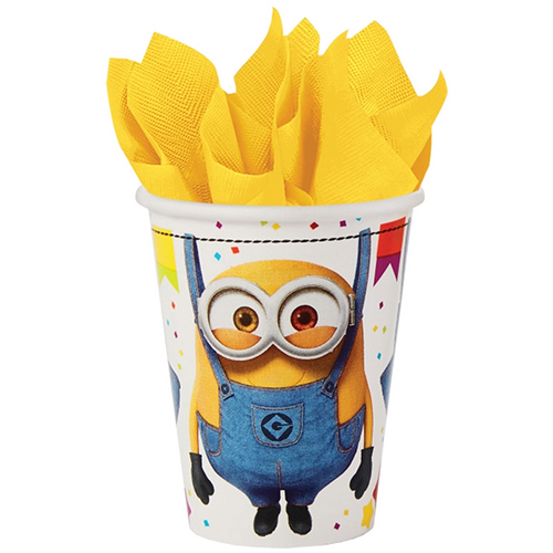 Lot de 8 Verres 250 ml Minion