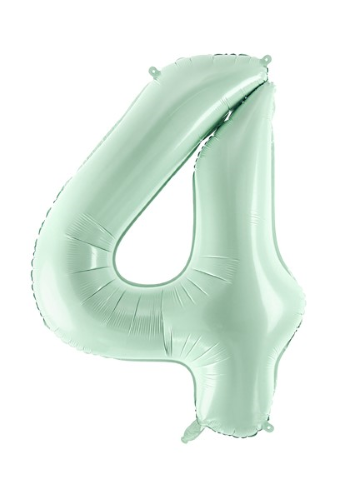Ballon Chiffre 4 Vert 28