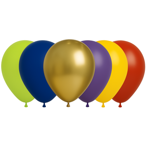 25 Ballons Latex 30 cm Assortiment Fiesta
