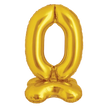 Ballon Chiffre 0 Doré Standing 40