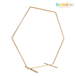 Arche Hexagonale Métal 240 x 220 cm Dorée – Borosino