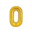 Poche de 2 Ballons Chiffre 0 Or 16