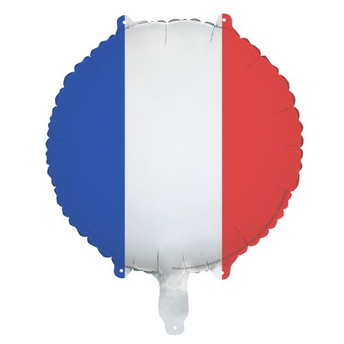 Ballon Alu Drapeau Français 35 cm – Party Deco
