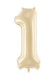 Ballon Chiffre 1 Beige 28