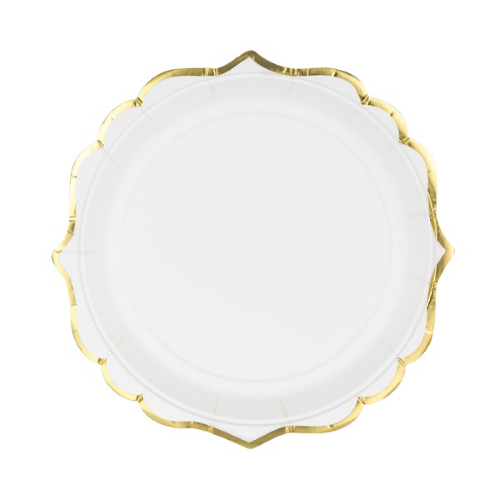Lot de 6 assiettes 18,5 cm blanches