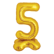 Ballon Chiffre 5 Doré Standing 40