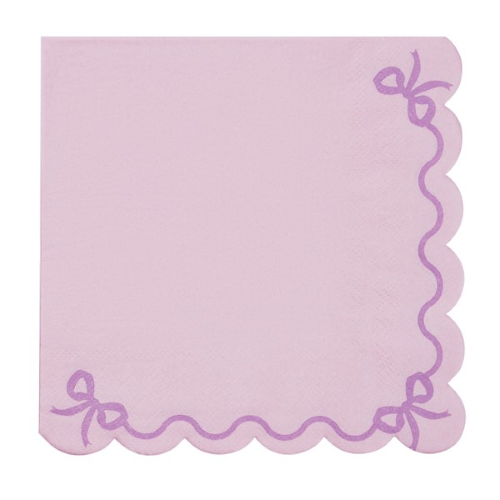 Lot De 12 Serviettes 33x33cm Violet