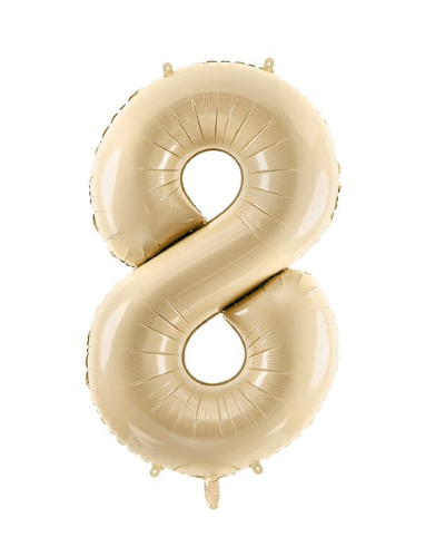 Ballon Chiffre 8 Beige 28