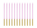 Lot De 12 Bougies Violet de 14cm