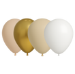 25 Ballons Latex 30 cm Assortiment Crème