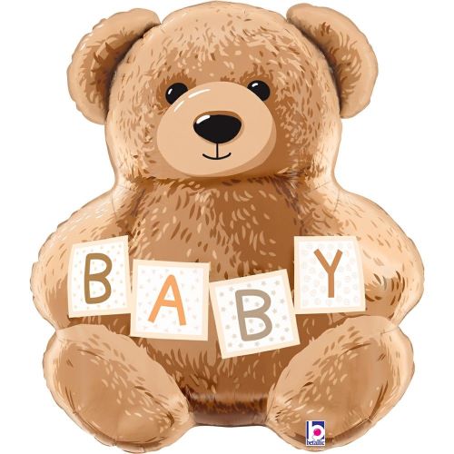Ballon Alu Bébé Ours en Peluche 24
