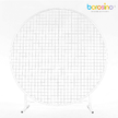 Arche Ronde Pleine Métal 2 m Blanche – Borosino