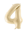 Ballon Chiffre 4 Beige 28