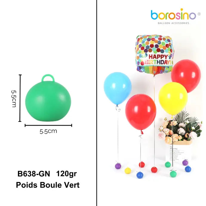 Poids boule vert 120gr - Borosino
