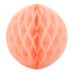 Boule Alvéolée Décorative 30 cm Pêche