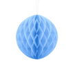 Boule Alvéolée Décorative 30 cm Bleu