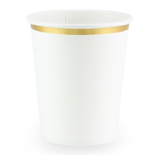 Lot de 6 verres 260 ml blancs