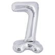 Ballon Chiffre 7 Argent Standing 40