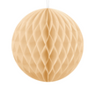 Boule Alvéolée Décorative 20 cm Crème