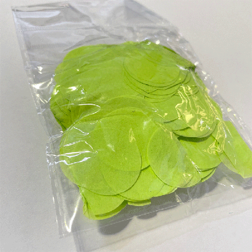 Confettis Papier Ronds 2,5 cm Vert (Sachet 14 g) – Borosino
