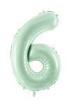 Ballon Chiffre 6 Vert 28