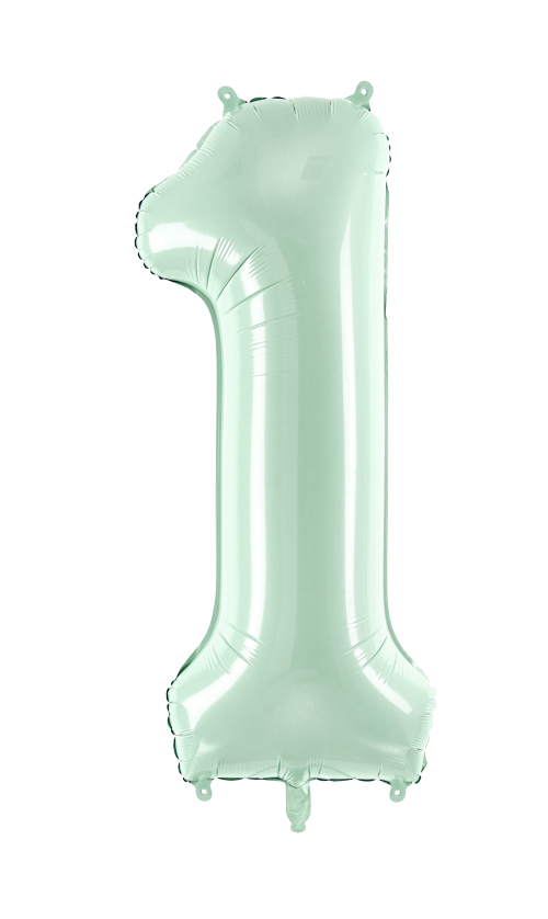 Ballon Chiffre 1 Vert 28