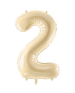 Ballon Chiffre 2 Beige 28